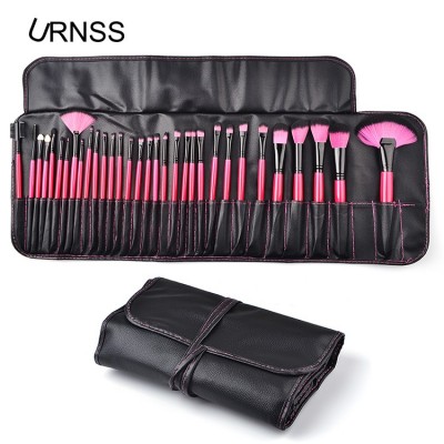 China OEM Makeup Brush Factory Supplied High Quality 24Pcs Wholesale Professional Make Up Brushes natural hair set