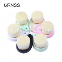 Short Multi-color Handle Convenient Facial Cleansing Brush