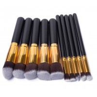 Soft wholesale custom logo makeup brushes 10 pcs/set make up brush