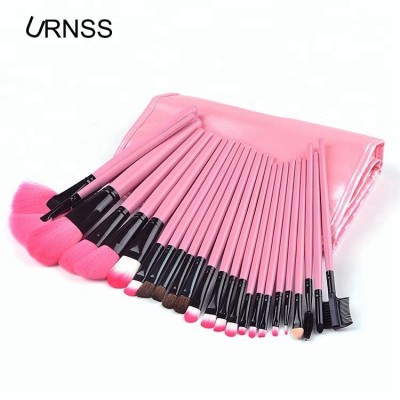 Animal Hair Professional Brand Makeup Brush Set 32PCS Makeup Brushes Cosmetics Brushes Including a Leather Bag